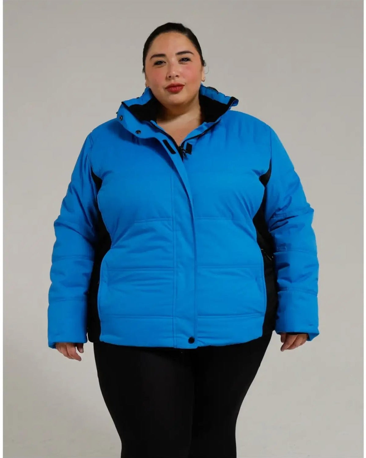 Blue and black puffer jacket from Snow Country Outerwear Womens Aspen Ski Jacket Coat