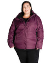 Plum-colored puffer jacket from Snow Country Outerwear Womens Aspen Ski Jacket Coat