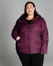 Burgundy Puffer Jacket from Snow Country Outerwear Women’s Aspen Ski Coat Plus Size