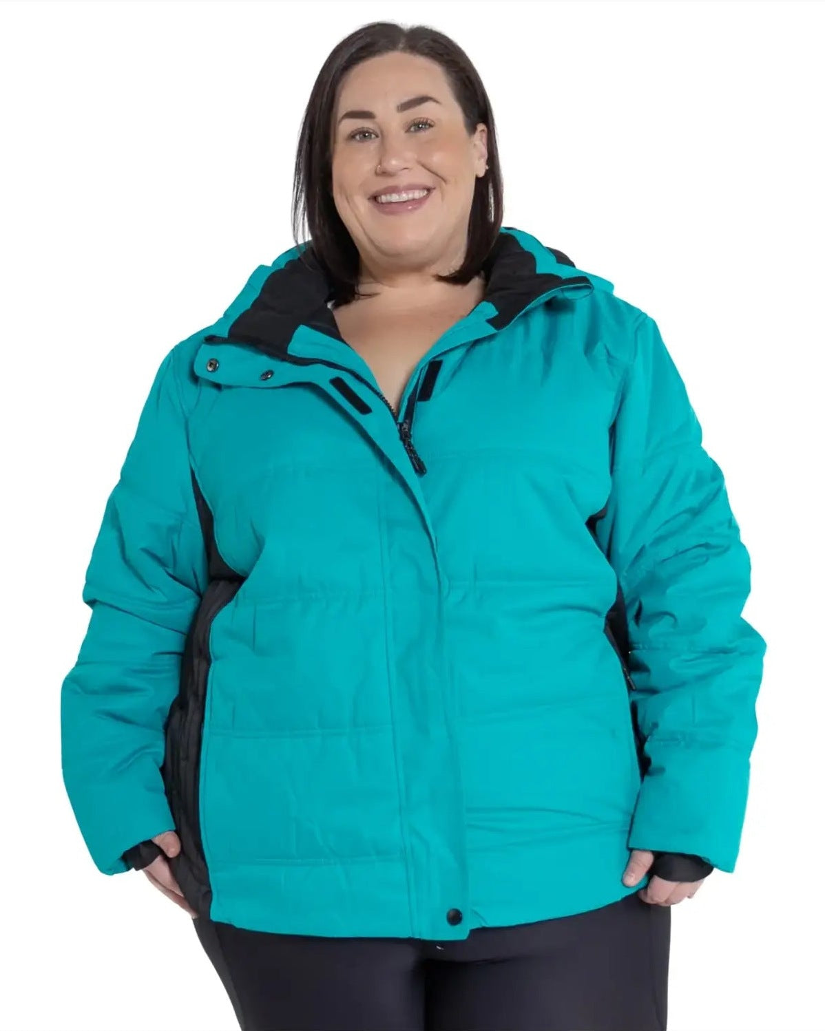 Teal puffer jacket from Snow Country Outerwear Womens Aspen Ski Jacket Coat