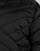 Black The Axtell plus size hooded winter parka, sizes 1X to 6X, chevron quilting detail