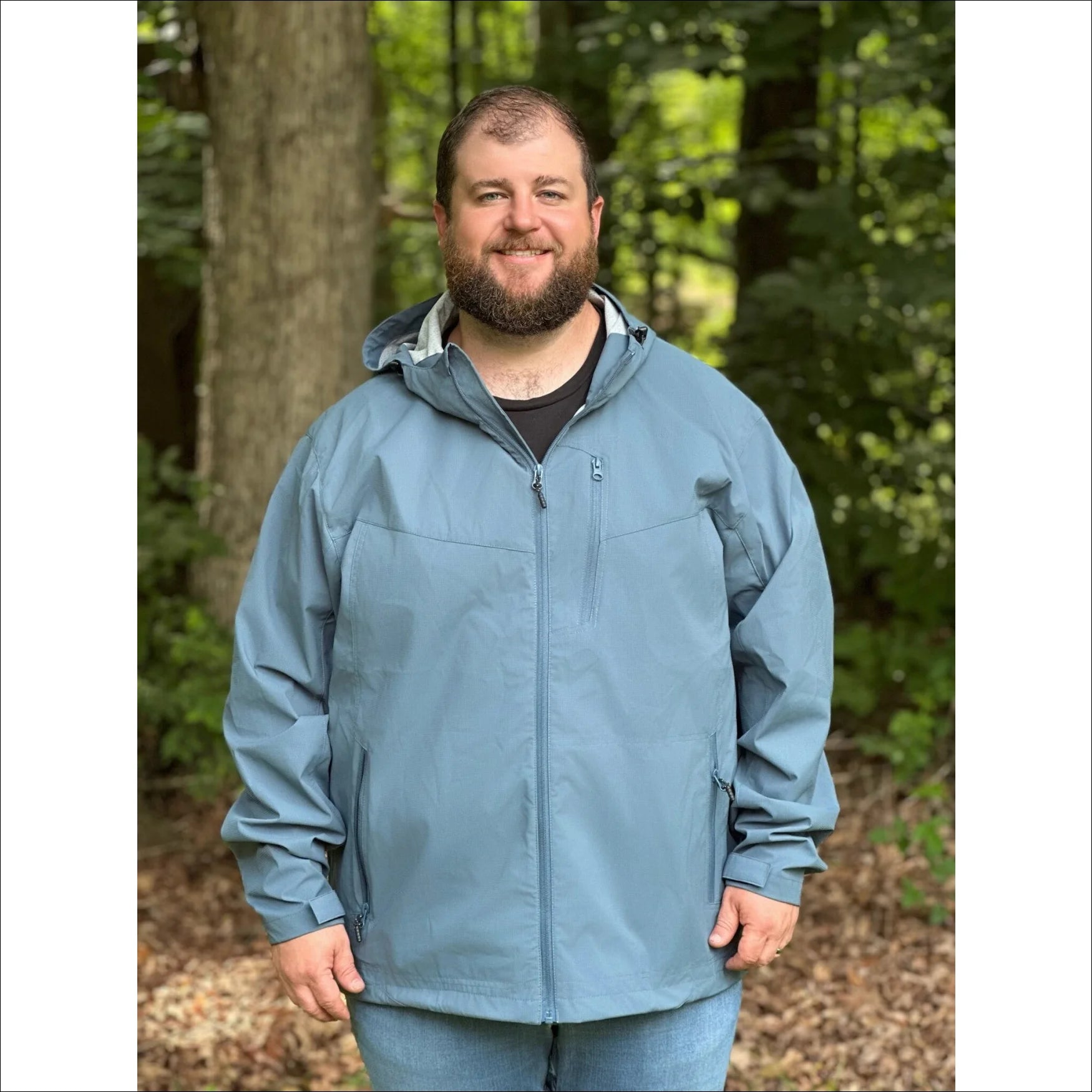 Mens Big Rain Jacket Waterproof Hooded 2XL-7XL Mystique