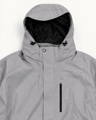 Grey/ Black Cascade big and tall 3 in 1 winter jacket, 2XL to 7XL, hood and chest zip pocket detail