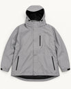 Grey/ Black Cascade big and tall 3 in 1 winter jacket, 2XL to 7XL, outer shell, front