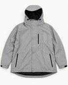 Grey/ Black Cascade big and tall 3 in 1 winter jacket, 2XL to 7XL, outer shell, front
