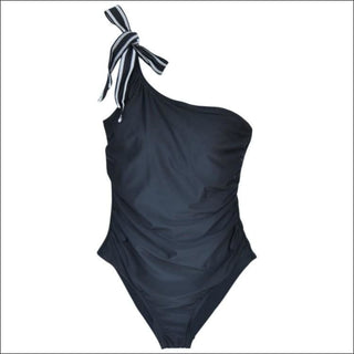 Carole Hochman Womens Shoulder Tie One Piece Swimsuit Black 8 10 12 14 - Swimsuits