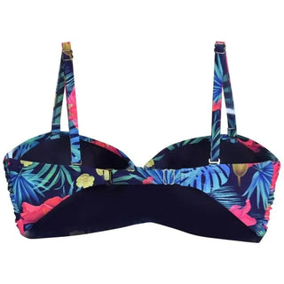 Floral print bikini top for Heat Women’s Bandeau Bikini Swimsuit Top 38-42 E F Cup