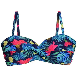 Floral print bikini top from Heat Women’s Bandeau Bikini Swimsuit Top E F Cup