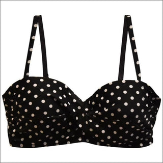 Heat Womens Bandeau Bikini Swimsuit Top D DD E F Cup - E Cup / Spot Me - Womens