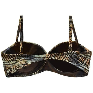 Patterned strapless bra from Heat Women’s Bandeau Bikini Swimsuit Top 42-48 E-F Cup