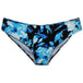 Blue Black Floral