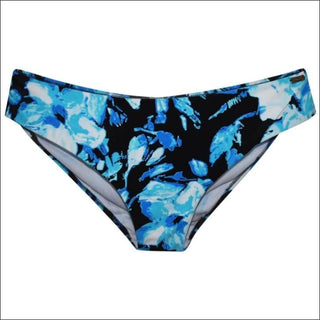 Heat Womens Plus Size Bikini Swimsuit Bathing Suit Bottoms 18-24W - 22W / Blue Black Floral - Plus Size