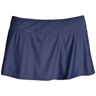 Navy blue plus size swim skirt from Heat Women’s Skirtini Swimsuit Bottoms Collection