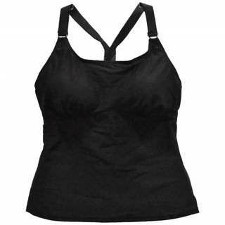Black tankini top from Heat Womens Racer Back Tankini Swimsuit Top in size S-XL