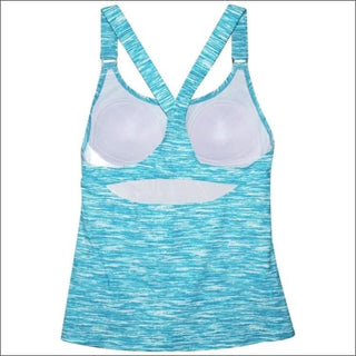 Heat Womens Racer Back Tankini Swimsuit Top S-XL - Womens