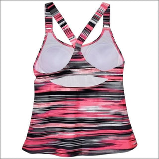 Heat Womens Racer Back Tankini Swimsuit Top S-XL - Womens