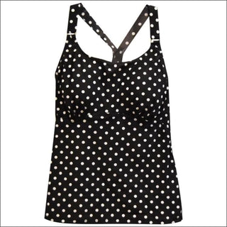 Heat Womens Racer Back Tankini Swimsuit Top S-XL - Small / Spot Me - Womens