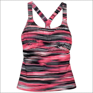 Heat Womens Racer Back Tankini Swimsuit Top S-XL - Small / Coral - Womens