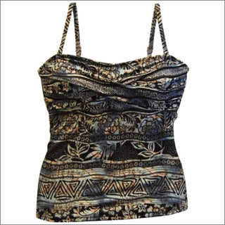 Heat Womens Twisted Bandeau Tankini Swimsuit Top S-XL - Small / Modern Tribe - Womens