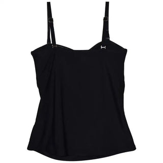 Black tankini top from Heat Womens Twisted Bandeau Tankini Swimsuit Top S-XL