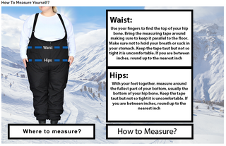 Snow Country Outerwear Womens Plus Size 1X-6X Convertible Technical Snow Pants Ski Bibs