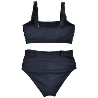 Lysa Womens Plus Size Ribbed Olivia Bikini Swimsuit 2pc Set 0X 1X 2X 3X - Swimsuits