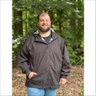 Mens Big Rain Jacket Waterproof Hooded 2XL-7XL Mystique