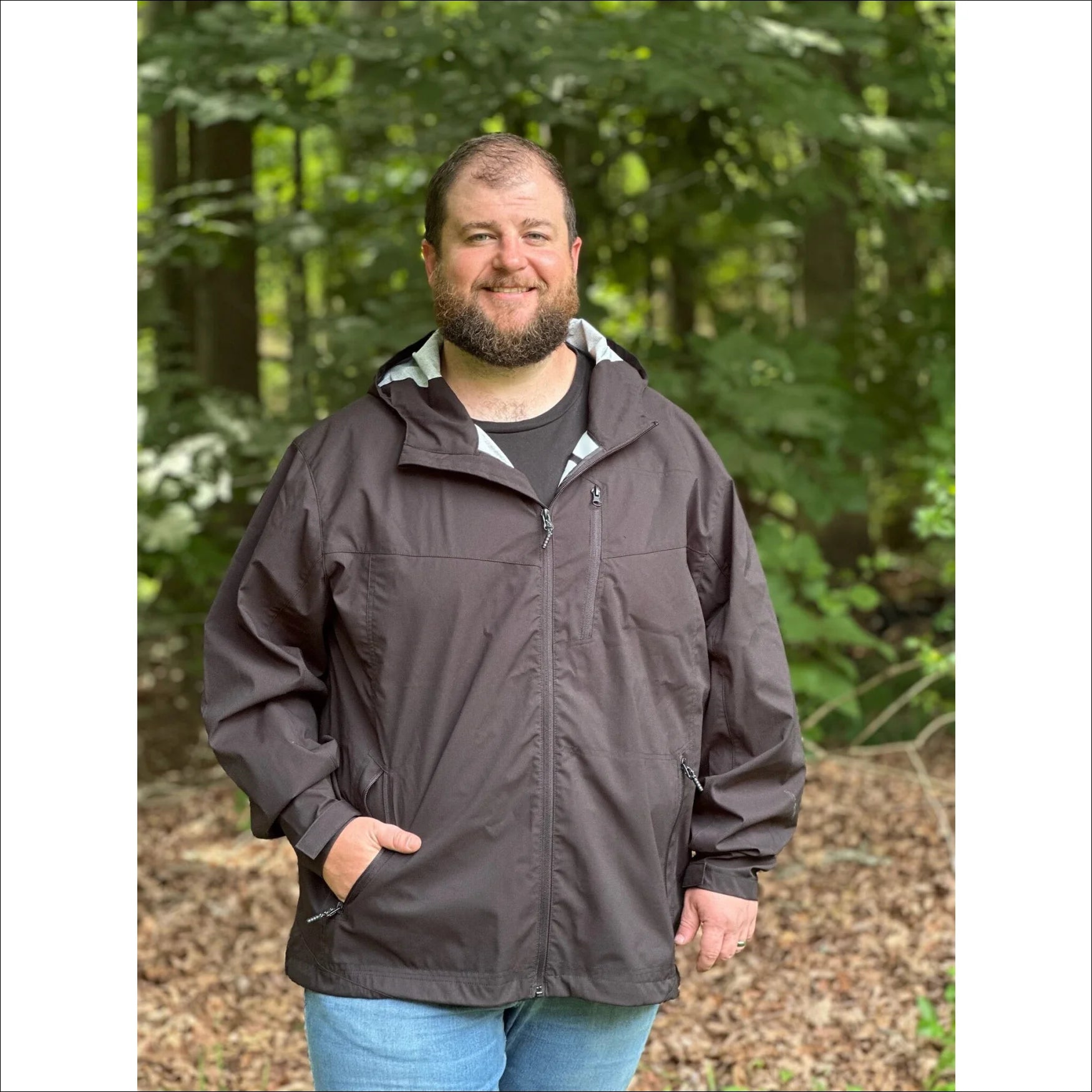 Mens Big Rain Jacket Waterproof Hooded 2XL-7XL Mystique