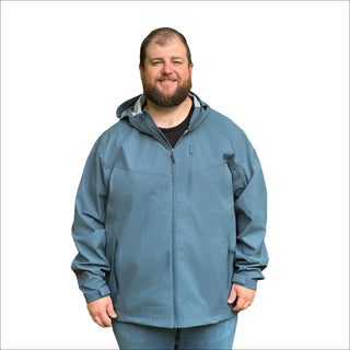Mens Big Rain Jacket Waterproof Hooded 2XL-7XL Mystique