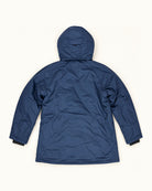 Navy Siberian III insulated soft shell jacket from Snow Country Outerwear Mens Big and Tall, flat lay back, 2XL to 7XL regular and tall