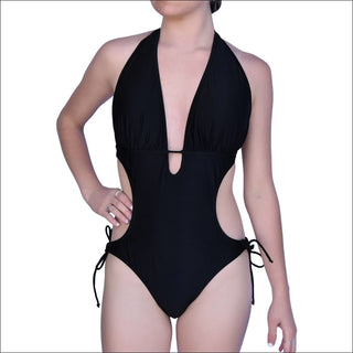 NWSC Women’s Monokini One Piece Swimsuit S M L XL XXL - X-Large / Black - Women’s