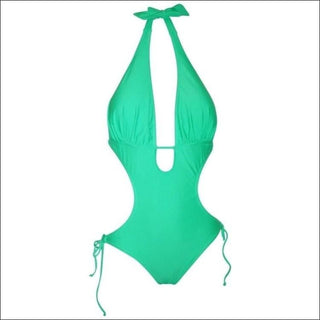 NWSC Monokini One Piece Swimsuit S M L XL XXL - Small / Mint - Womens