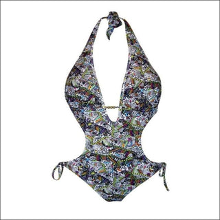 NWSC Monokini One Piece Swimsuit S M L XL XXL - Small / Multi - Womens