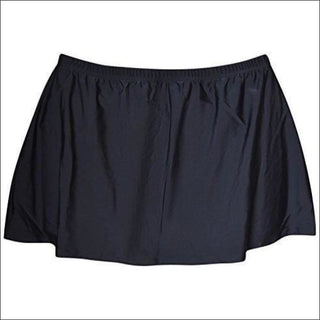 NWSC Womens Plus Size Skirtini Swim Skirt 18-24W - 18W / Black - Swimsuits