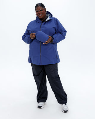 Plus size 804 rain jacket blue 9