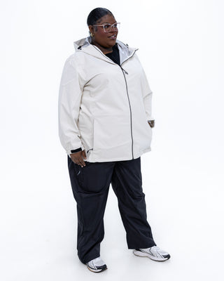 Plus size 804 rain jacket cream 3