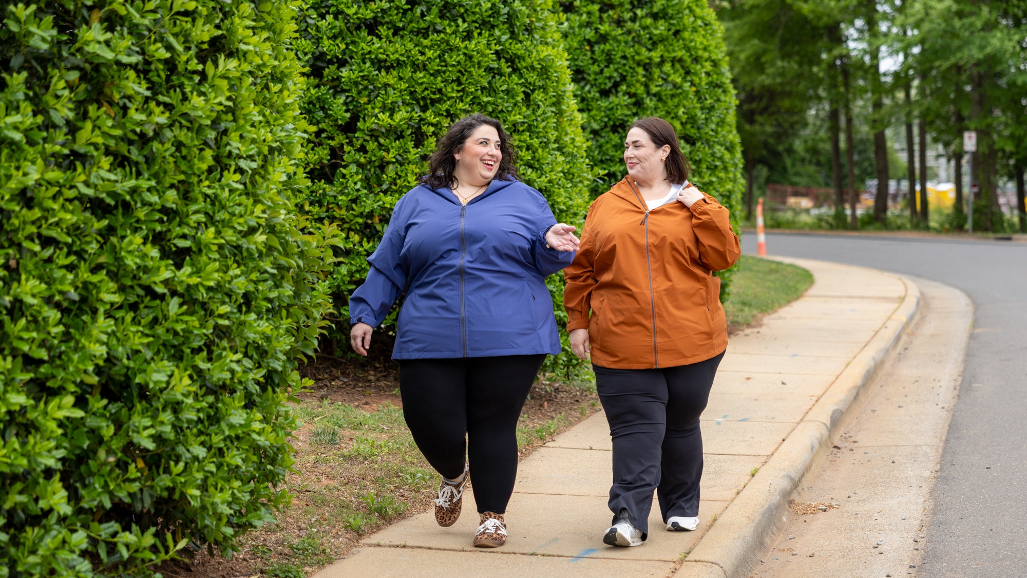 Plus size 804 rain jacket lifestyle 2 all-groups