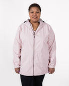 Plus size 804 rain jacket pink 1