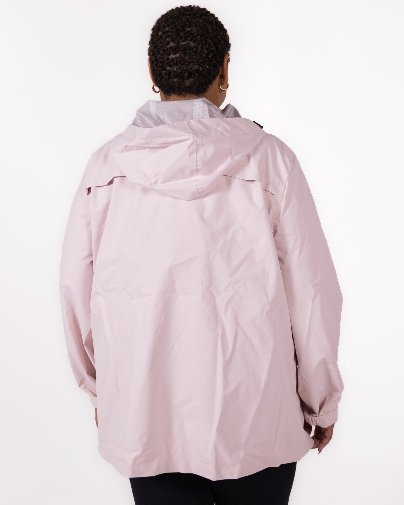 Plus size 804 rain jacket pink 2