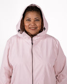 Plus size 804 rain jacket pink 4