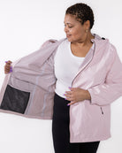 Plus size 804 rain jacket pink 5