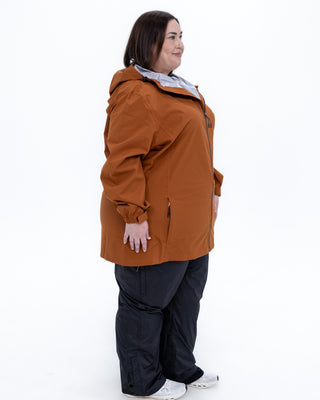 Plus size 804 rain jacket rust 3
