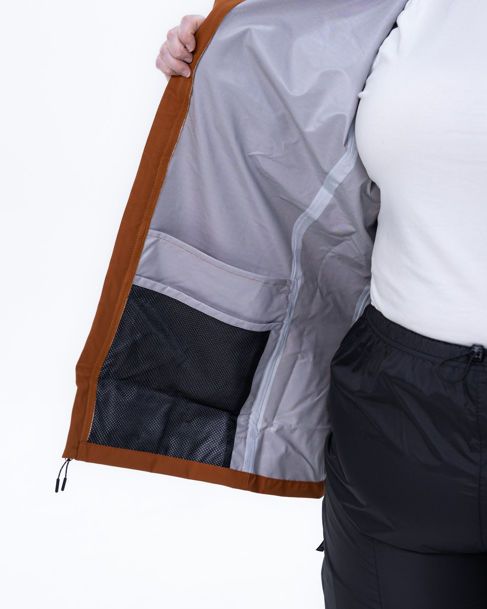 Plus size 804 rain jacket rust 5