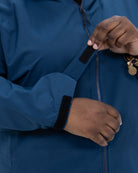 Plus size 804 rain jacket teal 6