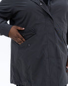 Plus size berwick rain jacket charcoal 4