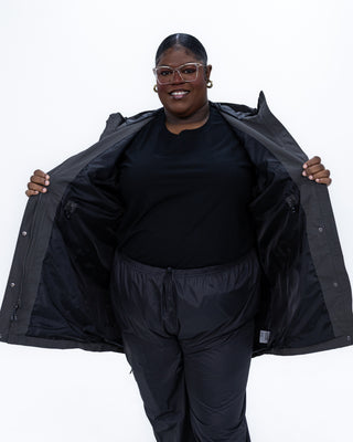Plus size berwick rain jacket navy 5