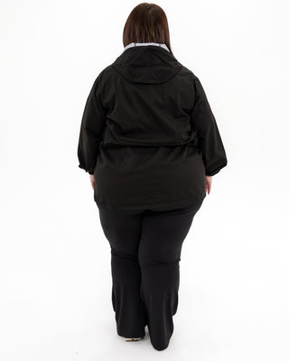 Plus size mystique rain jacket black 4