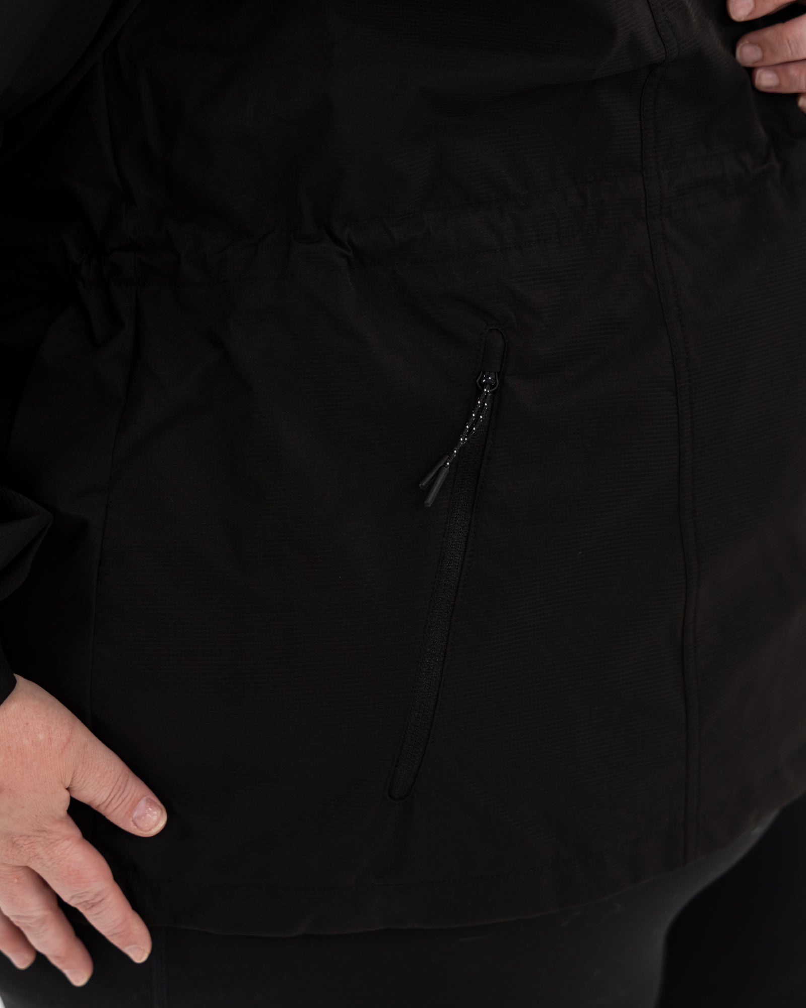 Plus size mystique rain jacket black 5