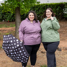Plus size mystique rain jacket lifestyle 1 all-groups