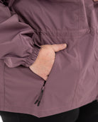 Plus size mystique rain jacket mauve 11
